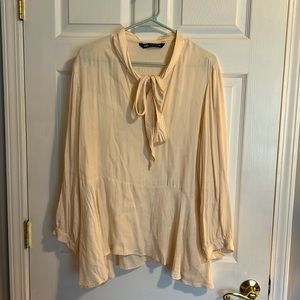 Zara bow blouse